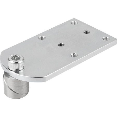 Kipp Clamping Pin With Adapter Plate D=20, L=96, B=52 Form:B, Stainless Steel Bright, Comp:Steel Bright K1506.1120